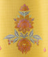 Women's Unstitched Dobby Embroidered Yellow 3 Piece Suit